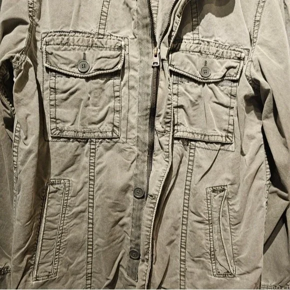 Converse One Star Olive Green Military Jacket Size Small - Picture 2 of 7